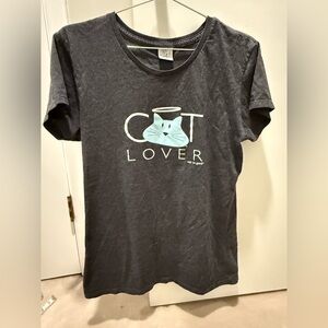 Cat Lover Dark Gray Short Sleeve Tee
